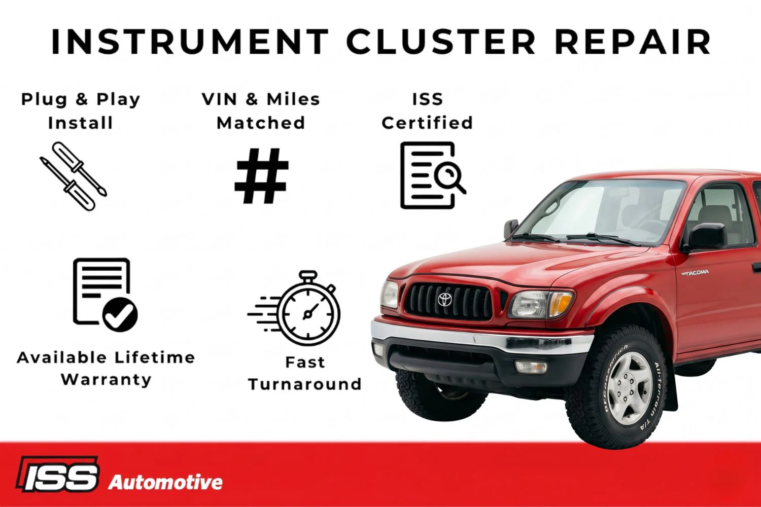 2001-2004 Toyota Tacoma - Instrument Cluster Repair - Image 3