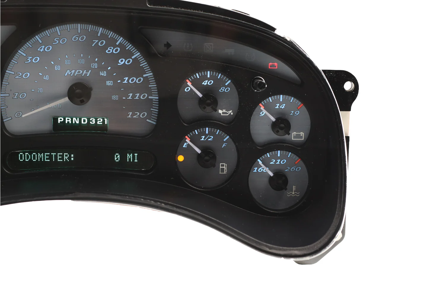 Apex Alloy Custom Instrument Cluster Replacement - 2003-2006 Chevy Silverado