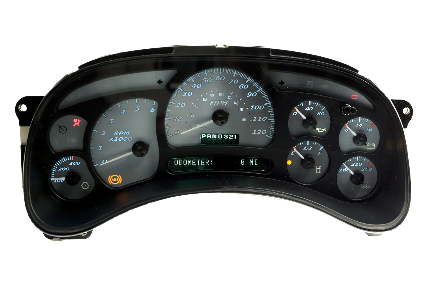 Apex Alloy Custom Instrument Cluster Replacement - 2003-2006 Chevy Silverado - Image 2