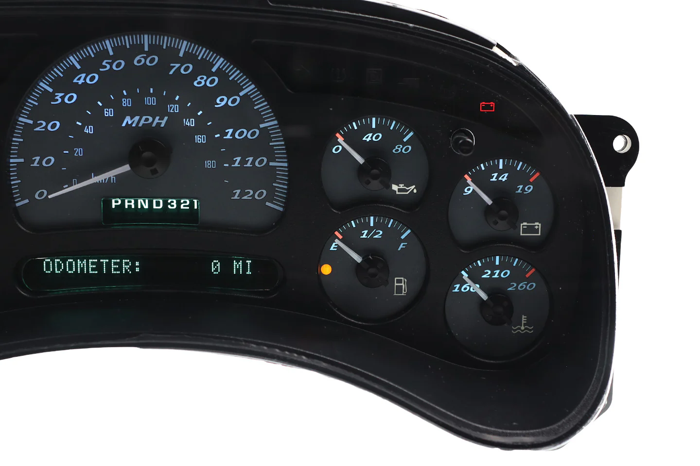 Apex Tungsten Custom Instrument Cluster Replacement - 2003-2006 GMC Sierra