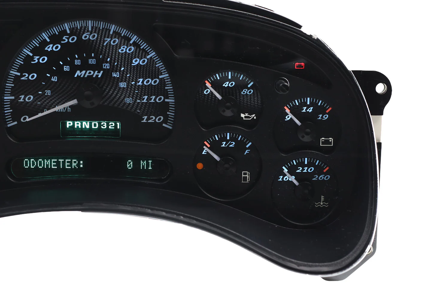 Cobalt Carbon Custom Instrument Cluster Replacement - 2003-2006 GMC Sierra
