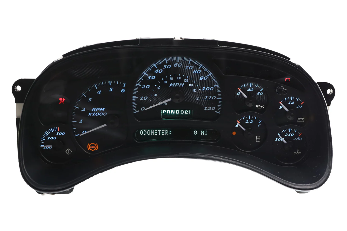 Cobalt Carbon Custom Instrument Cluster Replacement - 2003-2006 GMC Sierra - Image 2