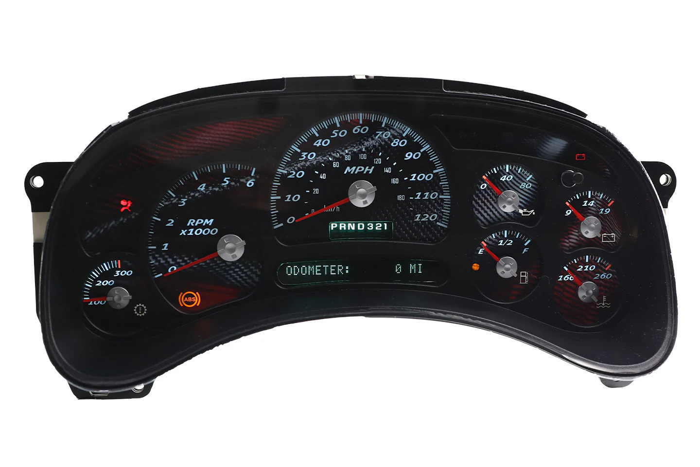 Corsa Rosso Custom Instrument Cluster Replacement - 2003-2006 Chevy Silverado - Image 2